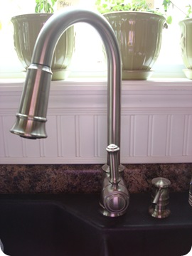 brushed nickel kitchen faucet